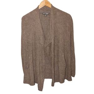 Barefoot Dreams CozyChic Lite brown cardigan XXS